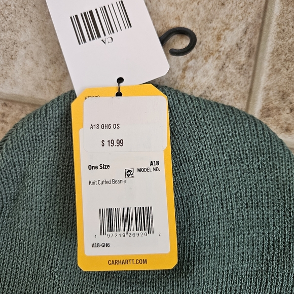 Carhartt Green Beanie NWT - Picture 3 of 6